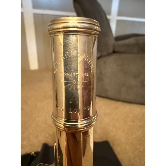Armstrong Model 80 Sterling Silver Flute Open Hole B Foot Elkhart USA - Picture 5 of 15